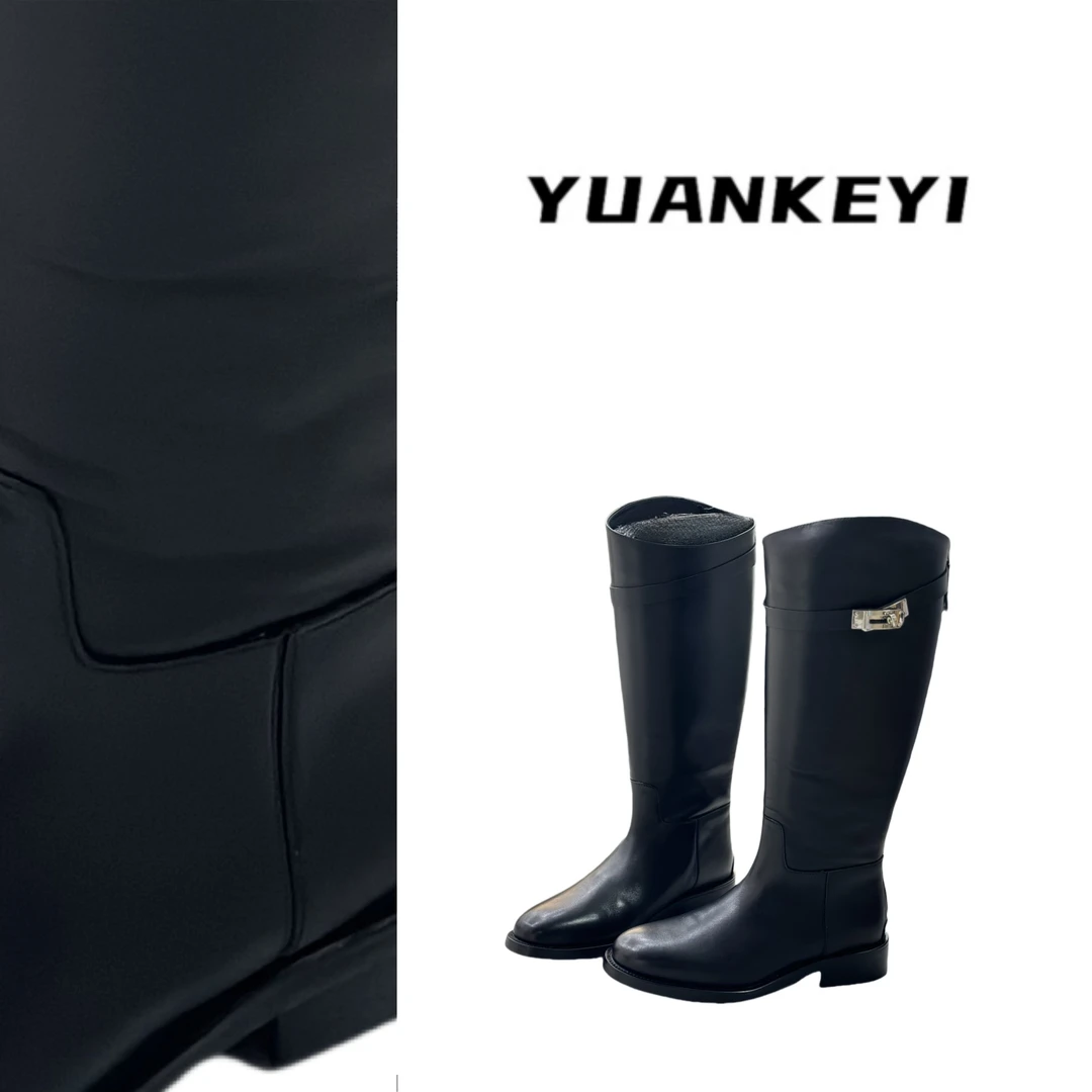 YUANKEYI 不过膝锁扣长靴
