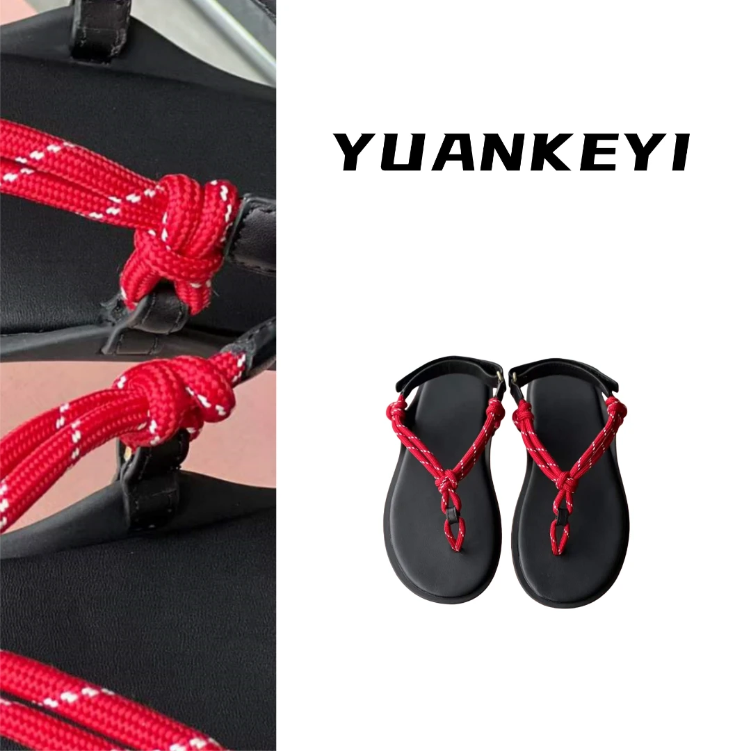 2024新款夏季休闲女士沙滩平底人字拖