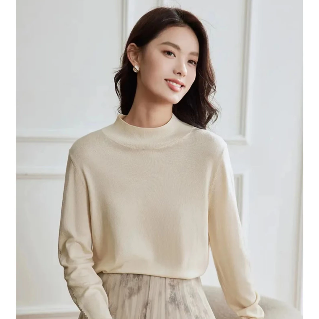 【秋冬毛衣内搭】茵曼冬季女毛针织衫保暖高领慵懒百搭早秋时尚爆款