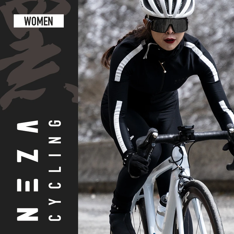 NEZA「罴.斯翼」男女款抓绒透气保暖骑行服0-15度秋冬季公路自行车