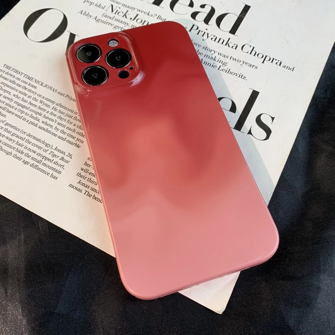 适用苹果14梅子iPhone15渐变13极简12创意11情侣XR个性菲林手机壳