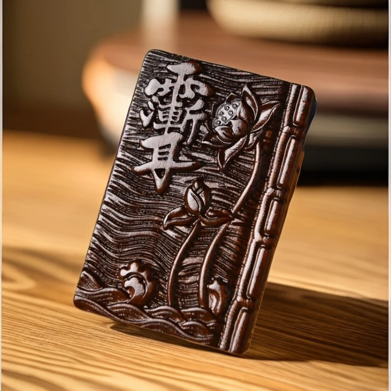 天然雷击枣木紫薇讳书随身携带车挂吊坠纯手工雕刻一体男女学生