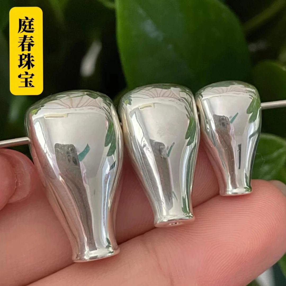 足银银制品 足银999宝瓶实心、半实心三通