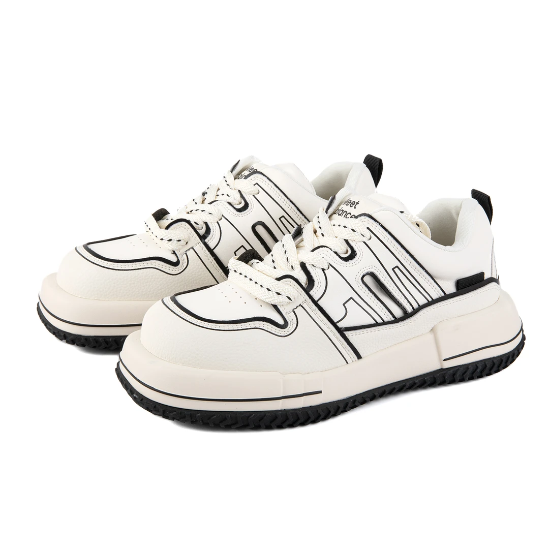 【小喜专属】2633-07 新款方头潮流时尚休闲运动板鞋