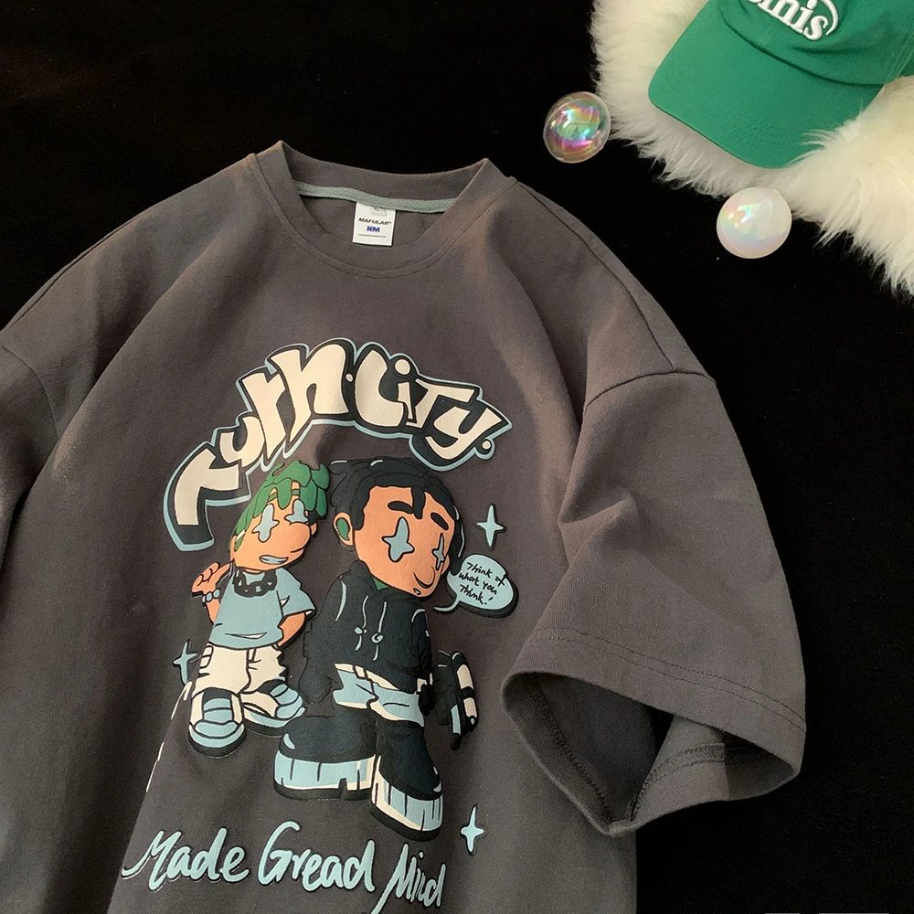 男童纯棉短袖T恤上衣夏装洋气儿童半袖男孩2024童装大童打底衫潮