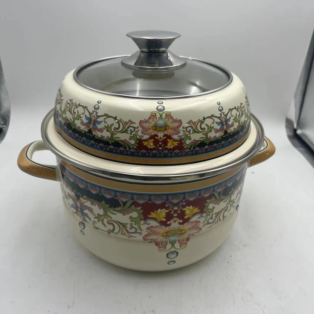 24cm【珍品双层蒸锅】可视盖子两层蒸锅