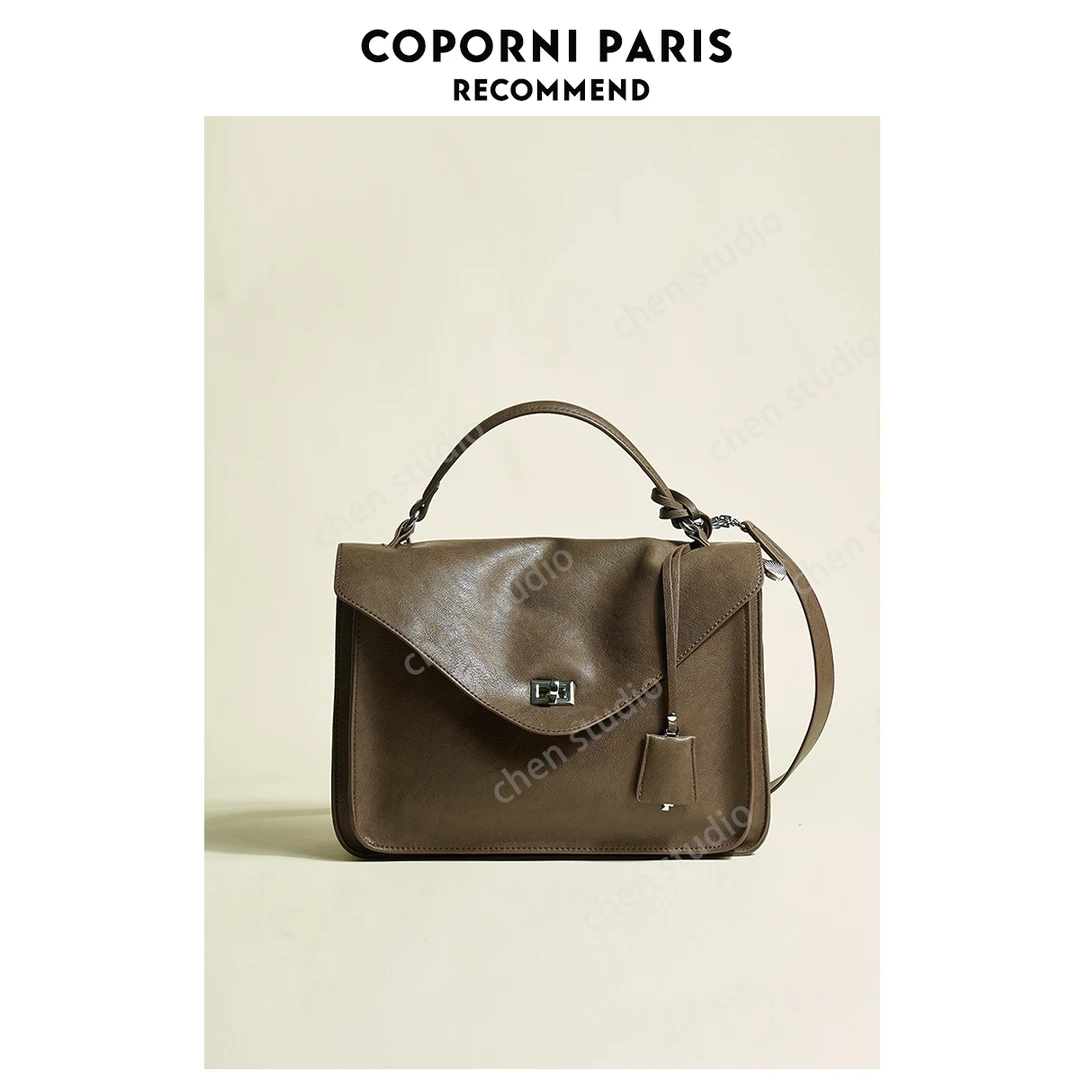 「手写过去」高级感信封包真皮单肩大容量通勤包包斜挎包女包