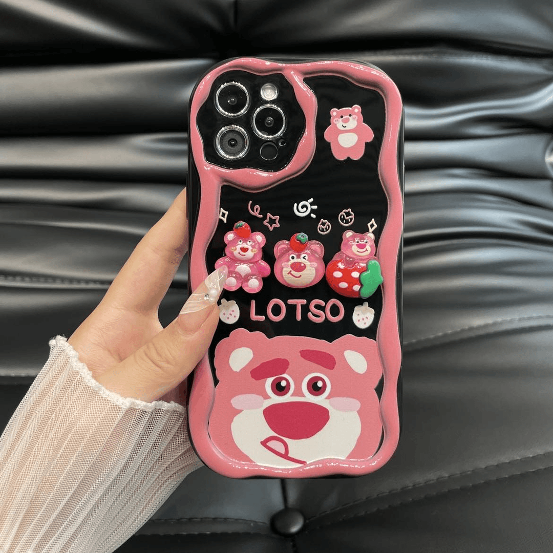 【苹果/华为/VIVO/荣耀/OPPO/小米】草莓聚集创意奶油实色款手机壳