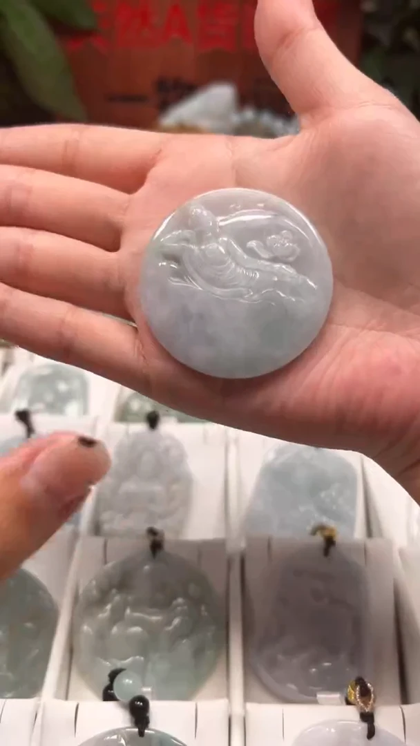 【闪购商品】翡翠颈饰未镶嵌天然A货翡翠11/1/128