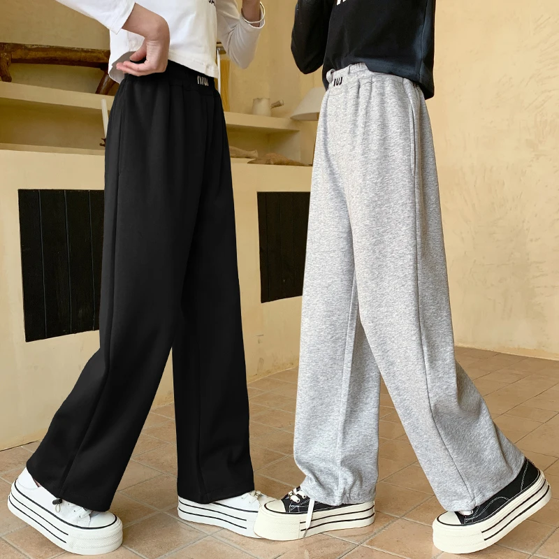 女童阔腿裤时尚休闲裤儿童春秋宽松中大童垂感长裤女孩春装裤子潮