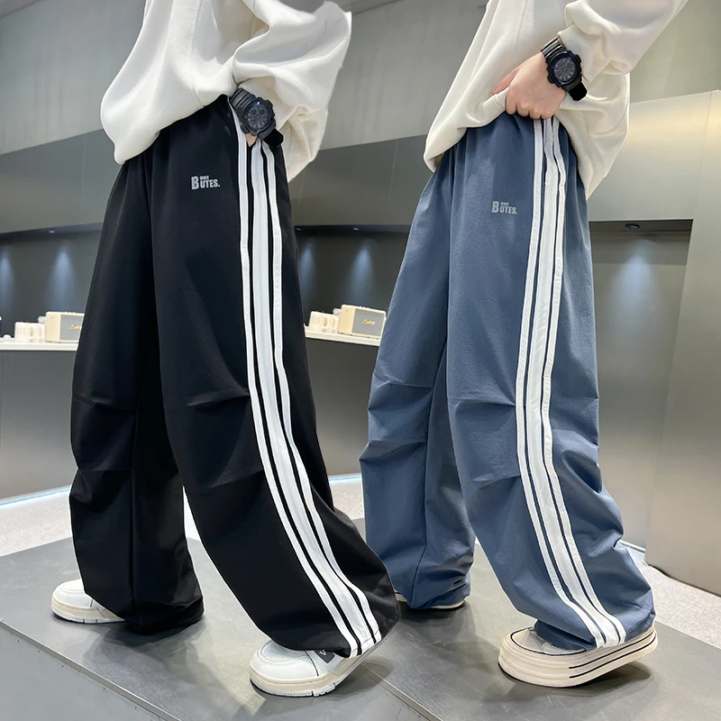 男童秋季直筒休闲裤2024新款中大童宽松百搭长裤韩版痞帅运动裤潮