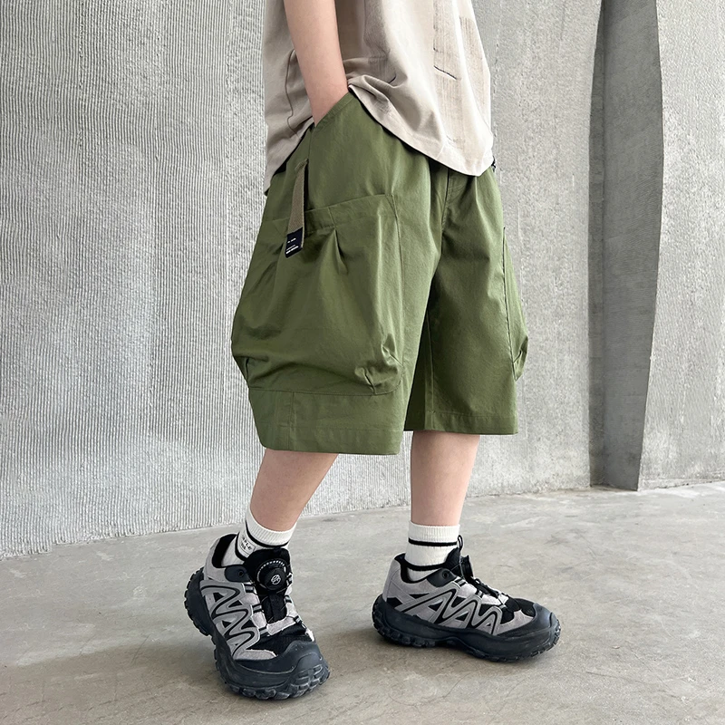 童装男童短裤夏季薄款儿童运动裤子2024新款男孩夏款工装休闲潮裤