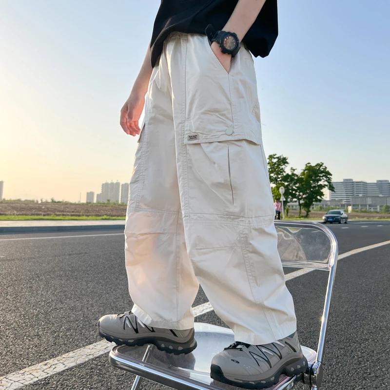 男童夏季裤子防蚊裤2024新款儿童宽松夏季薄款工装裤中大童长裤潮