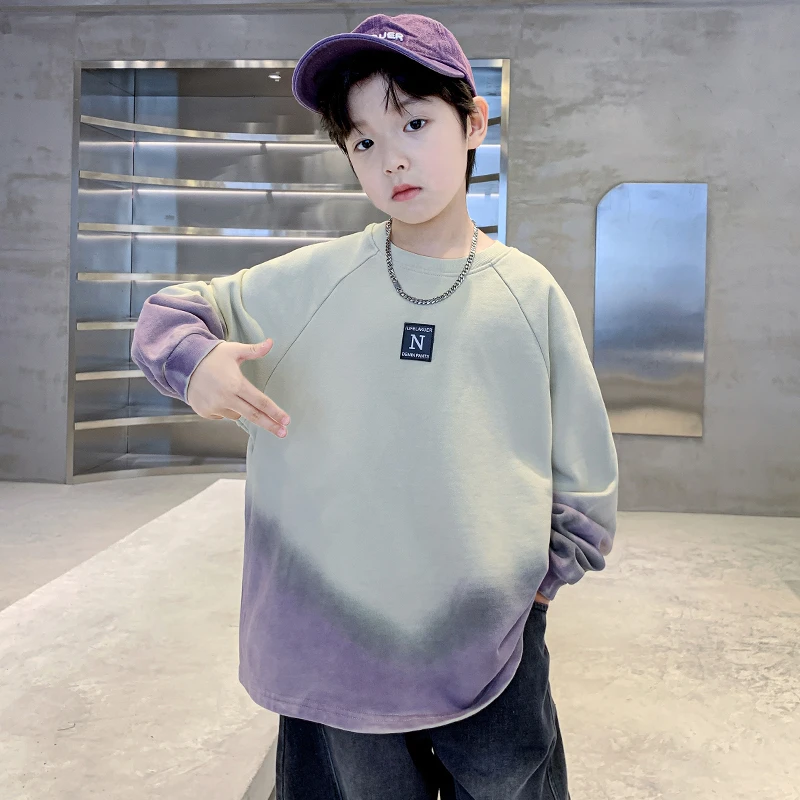 儿童装男童卫衣2024新款春秋装长袖上衣中大童秋季洋气打底衫潮酷