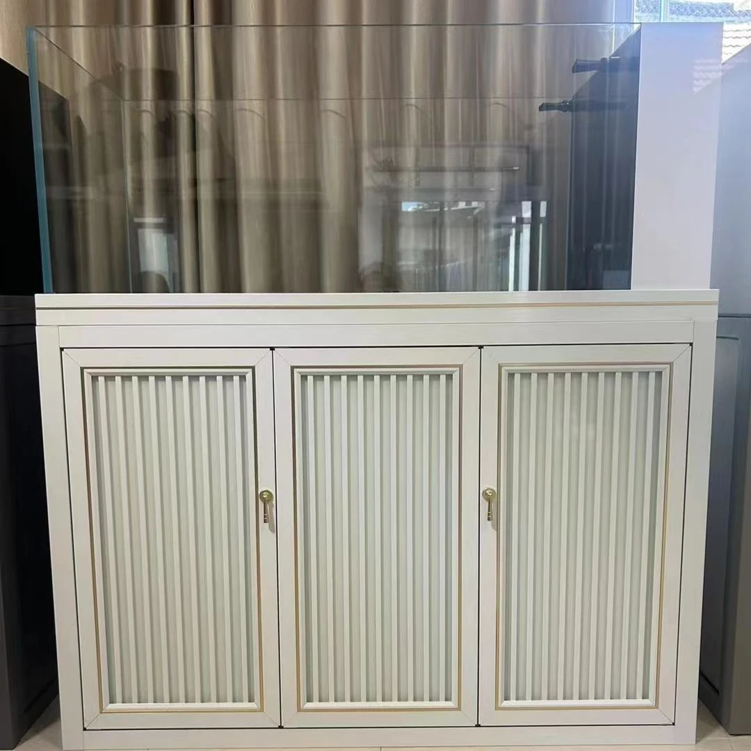 【推陈出新】样品缸处理款 普通超白 侧溢流铝合金 溪流缸底滤鱼缸