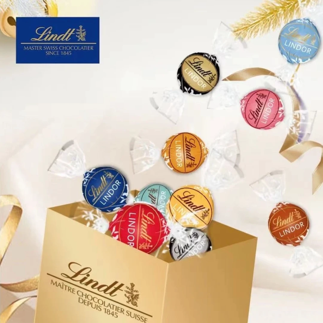 进口Lindt瑞士莲软心巧克力散装高端黑巧克力纯可可喜糖过节送礼