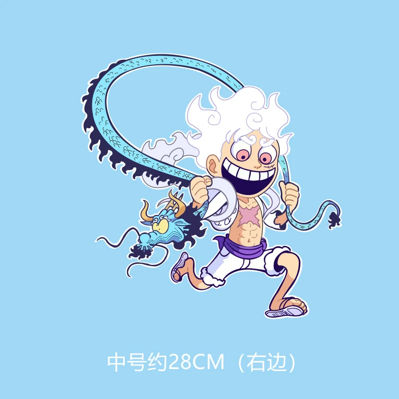 海贼王路飞五档尼卡形态乔伊波伊电动车贴汽车贴纸笔记本电脑贴纸