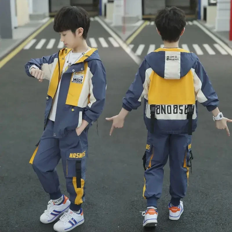 2025新款男童春秋装套装中大儿童装春秋季6-12岁小学生两件套89潮