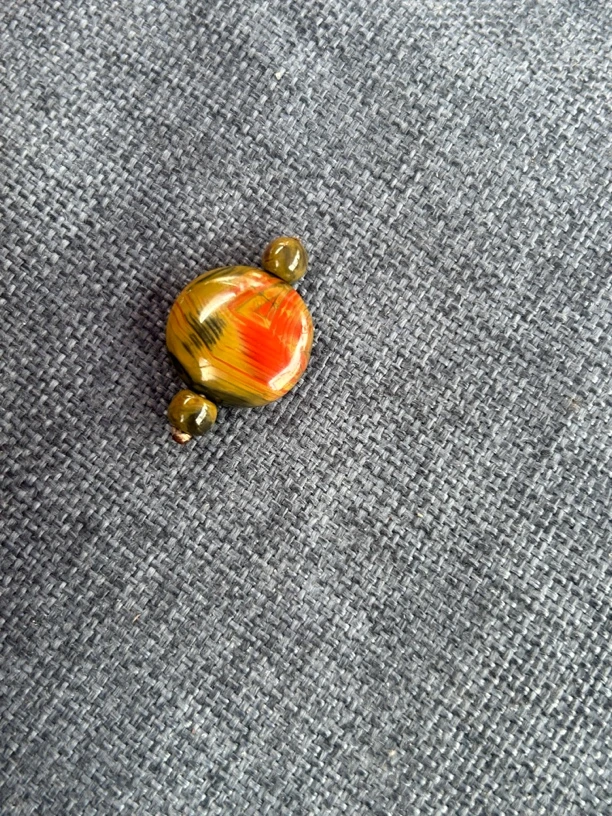 喜豪南红珠宝 包浆圆盘尺寸21.5-8.3