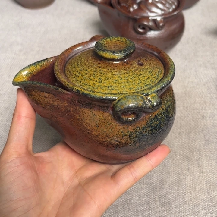 紫砂茶杯养彩宝瓶