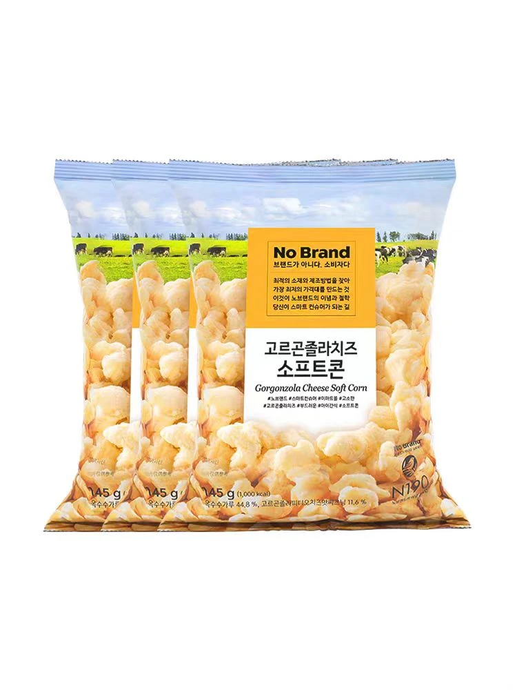 韩国进口NoBrand芝士玉米卷诺倍得冈古佐拉玉米条爆米花膨化零食