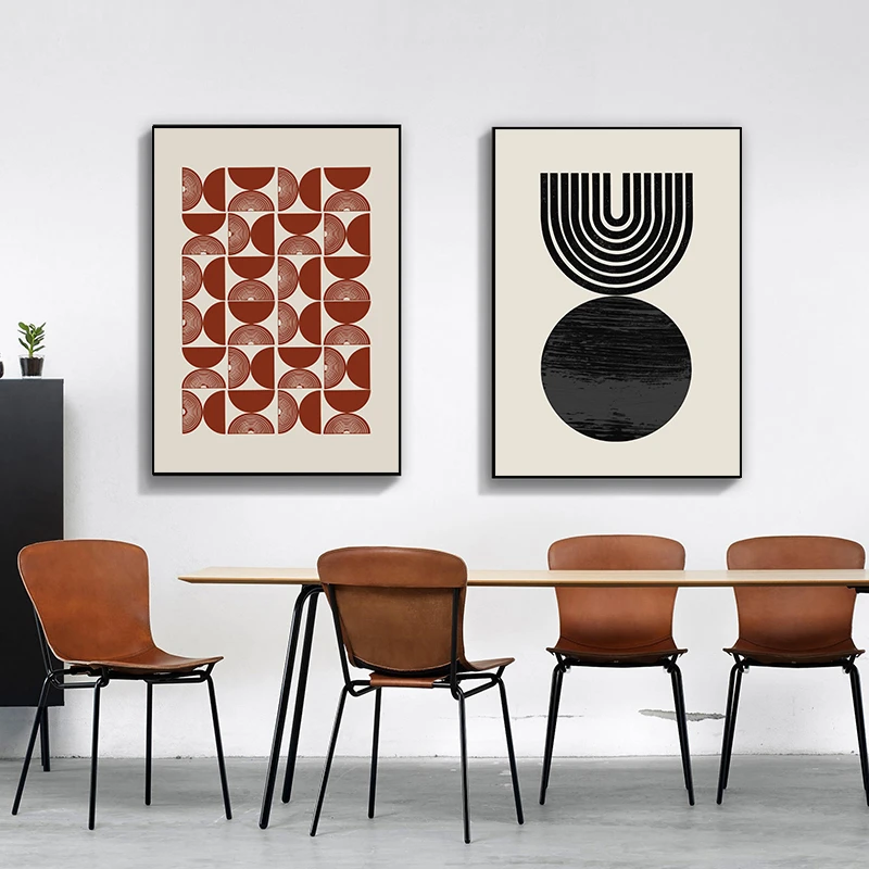 轻奢黑白立体感现代简约抽象创意装饰画客厅餐厅小众挂画平面方形