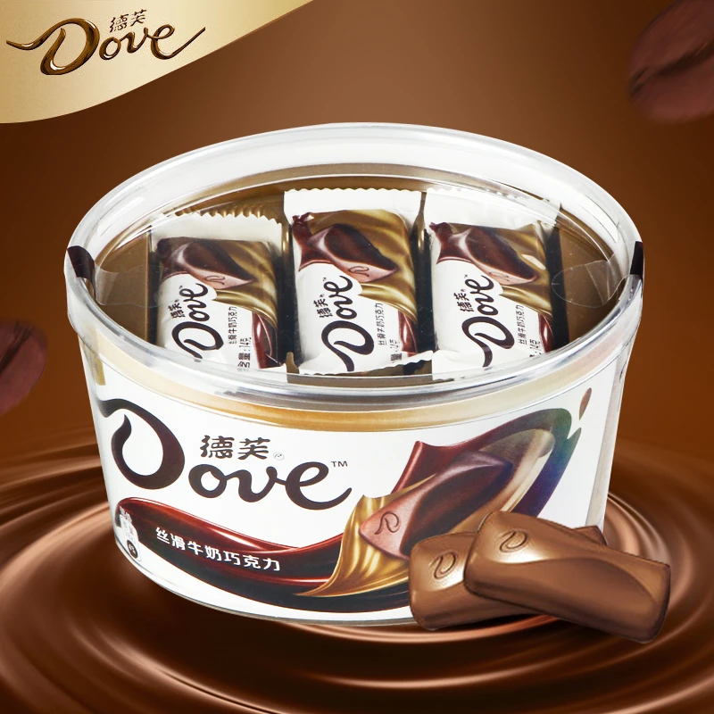 【全家桶】德芙216g碗装巧克力丝滑牛奶香浓黑巧多口味解馋小吃 sy