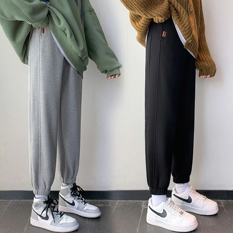 现货孕妇裤春秋款外穿时尚2023新款运动卫裤托腹束脚长裤哈伦裤