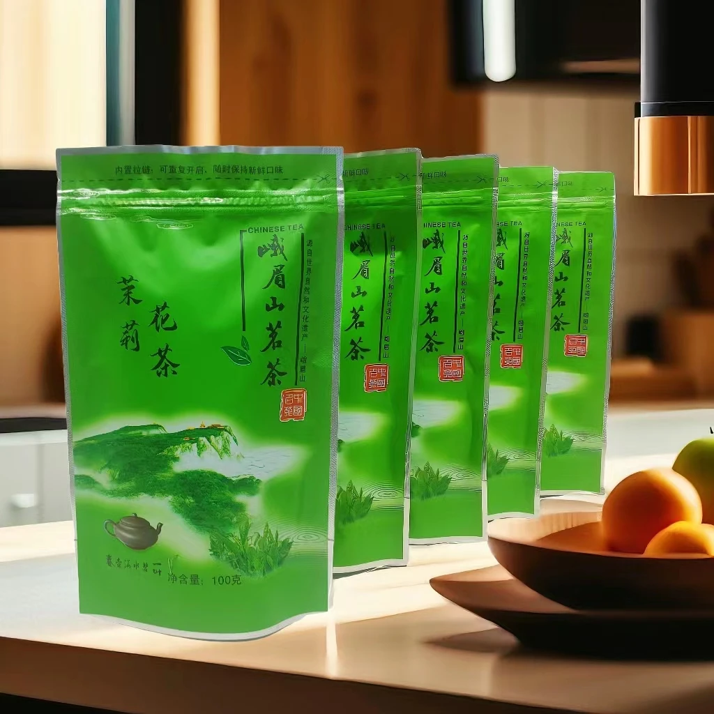 花茶2024年新茶峨眉山茉莉花茶明前特色茶香持久峨一茶业茗茶花茶