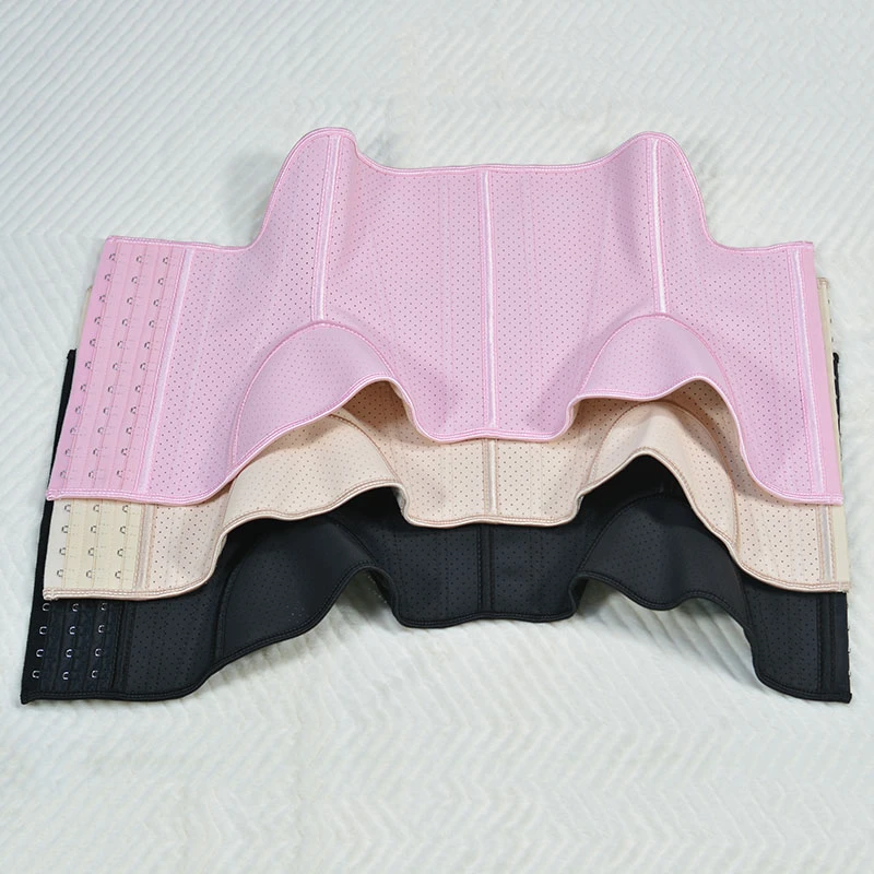 搭扣u型收腹带加强版塑形腰封塑身后背加长版束腰带不卷边束腰