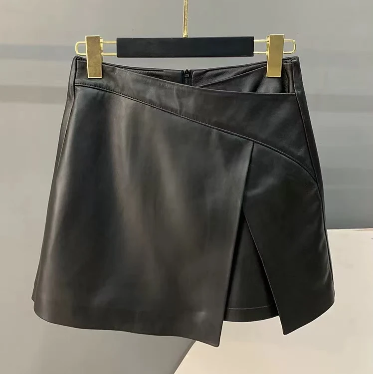 直播间：皮质长短裙 A字裙 包臀裙 时尚百搭（默认微瑕，介意慎拍）