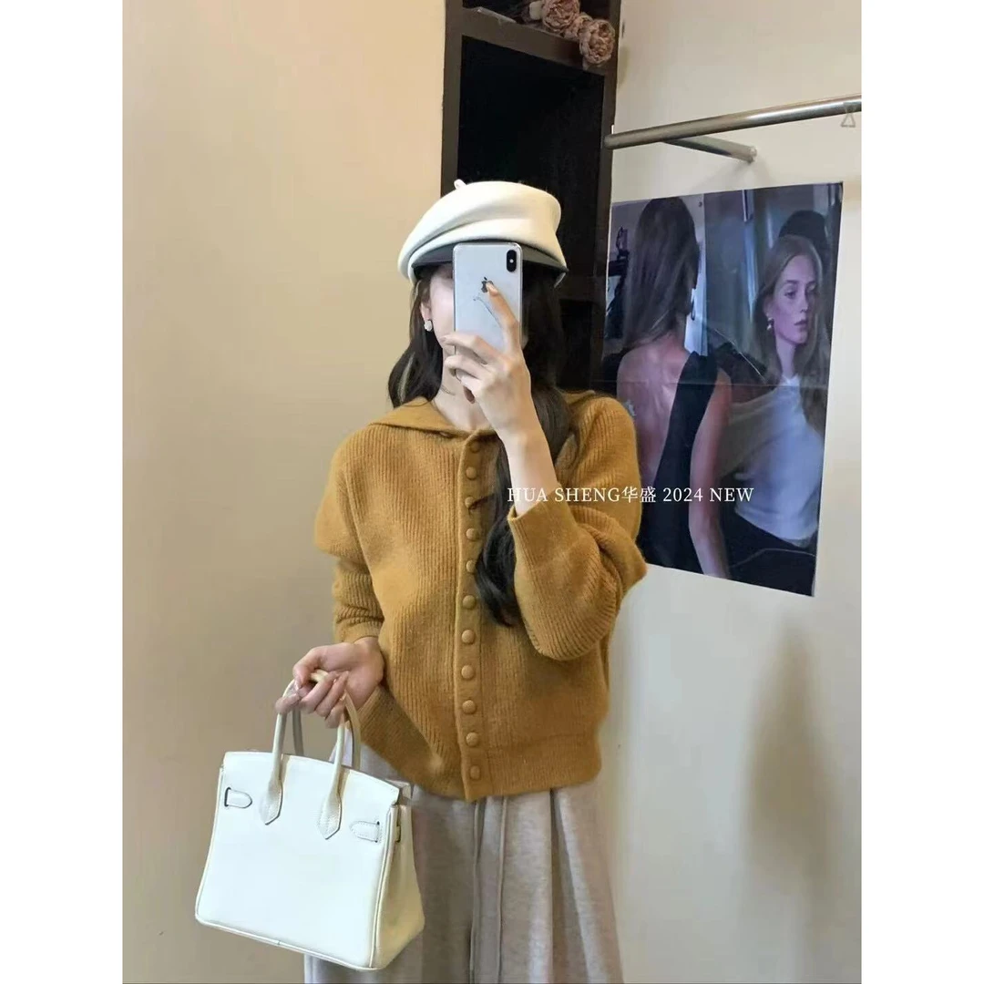 【可宝推荐】开衫外套颜色水兰针织时尚休闲连帽秋冬网红