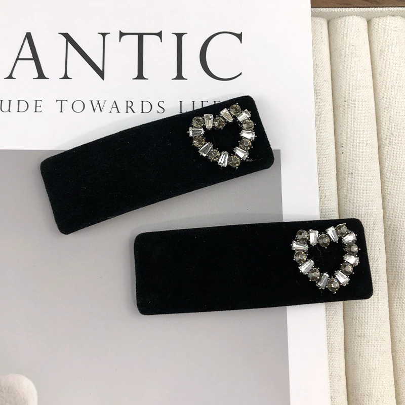 方便实用的爱心闪钻~bb夹发夹女刘海夹后脑勺头饰发饰女边夹顶夹