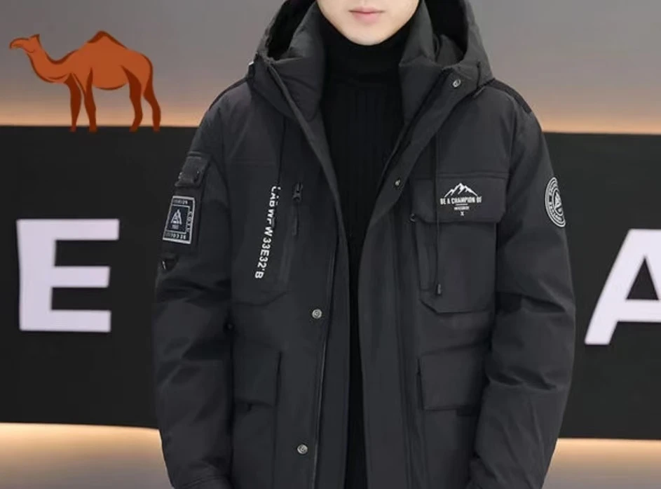 Y8027*#【海滨发卡】冬季户外工装连帽情侣休闲外套