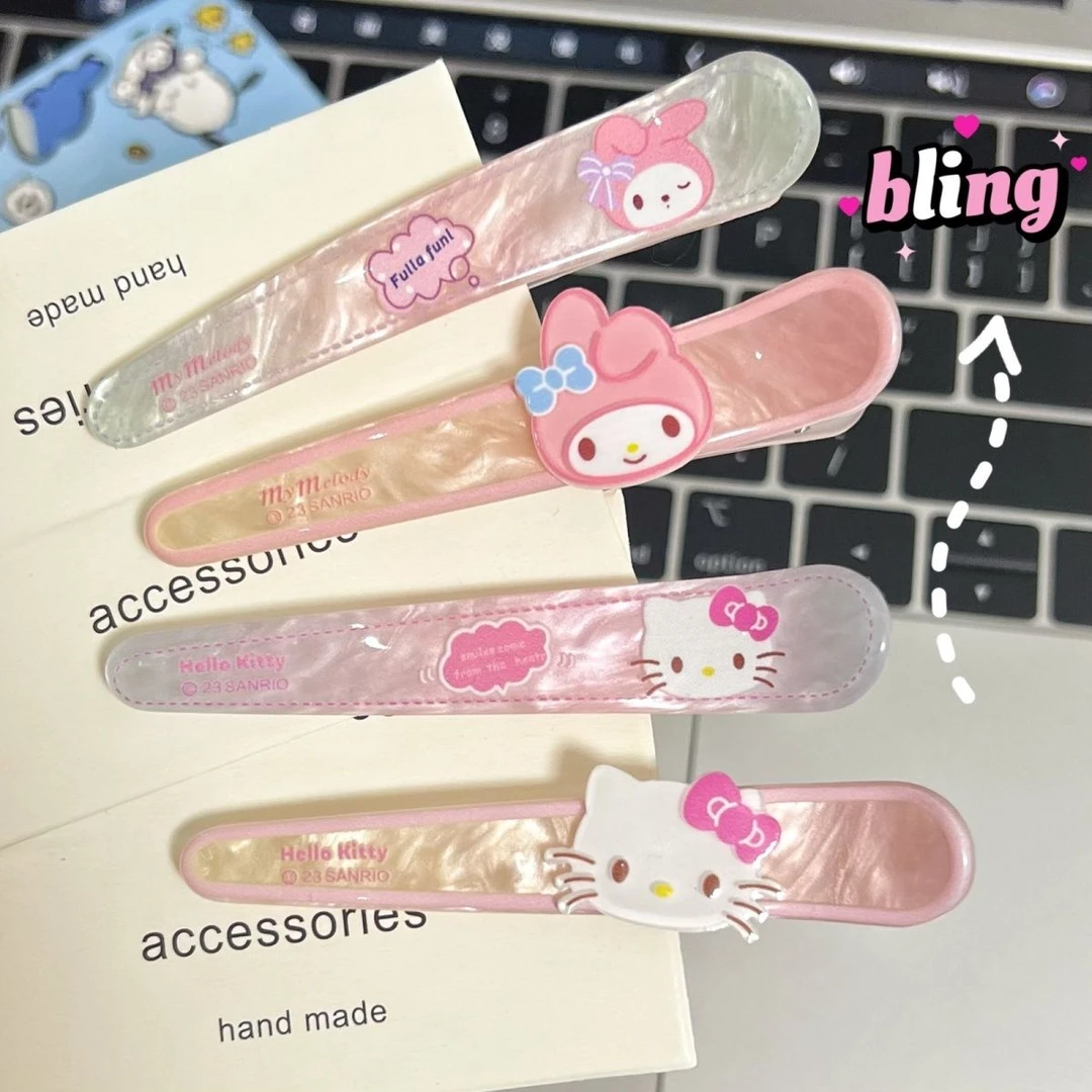 【2个装】ins炫彩三丽鸥尖嘴夹甜美可爱刘海夹侧边日系卡通头饰
