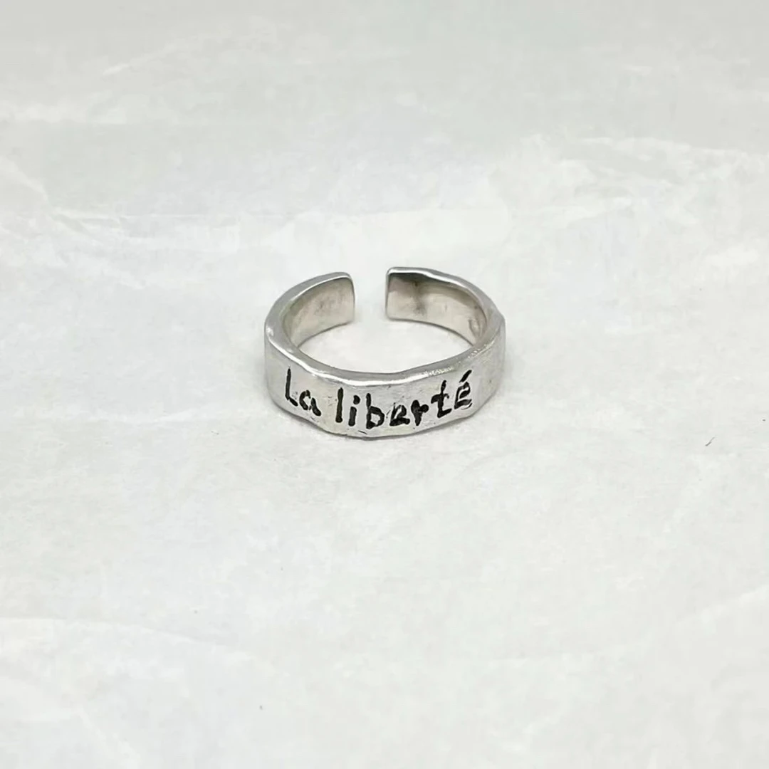 非金属戒指  La liberté |自由自在文字戒指个性小众设计时尚潮流