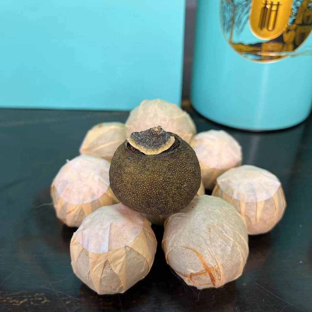 小青柑普茶 桂柑香广西浦北陈皮产业大红柑又称茶枝柑柑普茶