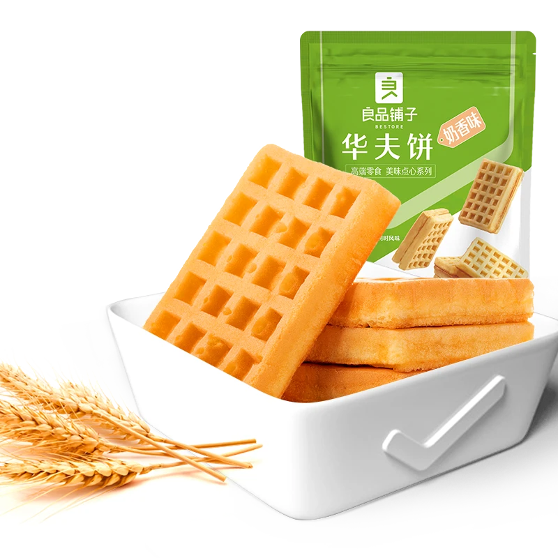 满减专区-良品铺子华夫饼224g港式鸡蛋仔早餐糕点休闲点心零食SC