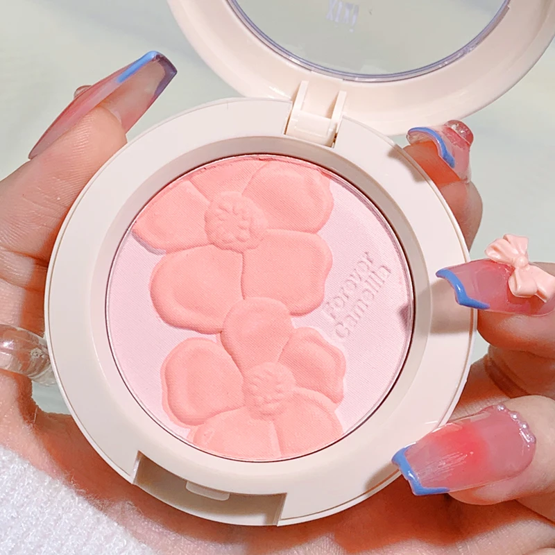 xixi花语微醺腮红裸妆气色提亮心动哑光细腻亮肤提亮肤色 d-523