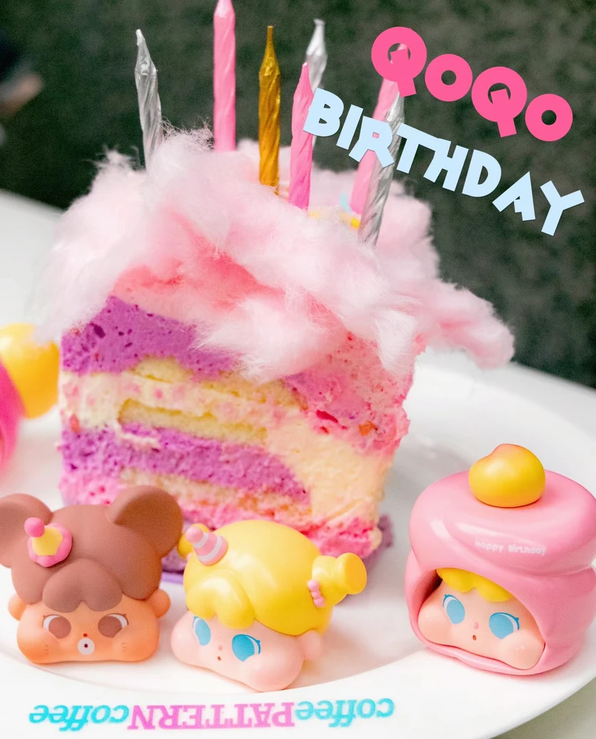［拆盒］新品QOQO-MINIFACEPINKBIRTHDA盲盒手办