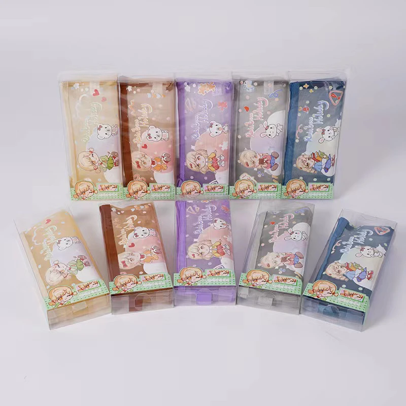 MG ＿3055桔子朵拉梯形网纱笔袋（10个）