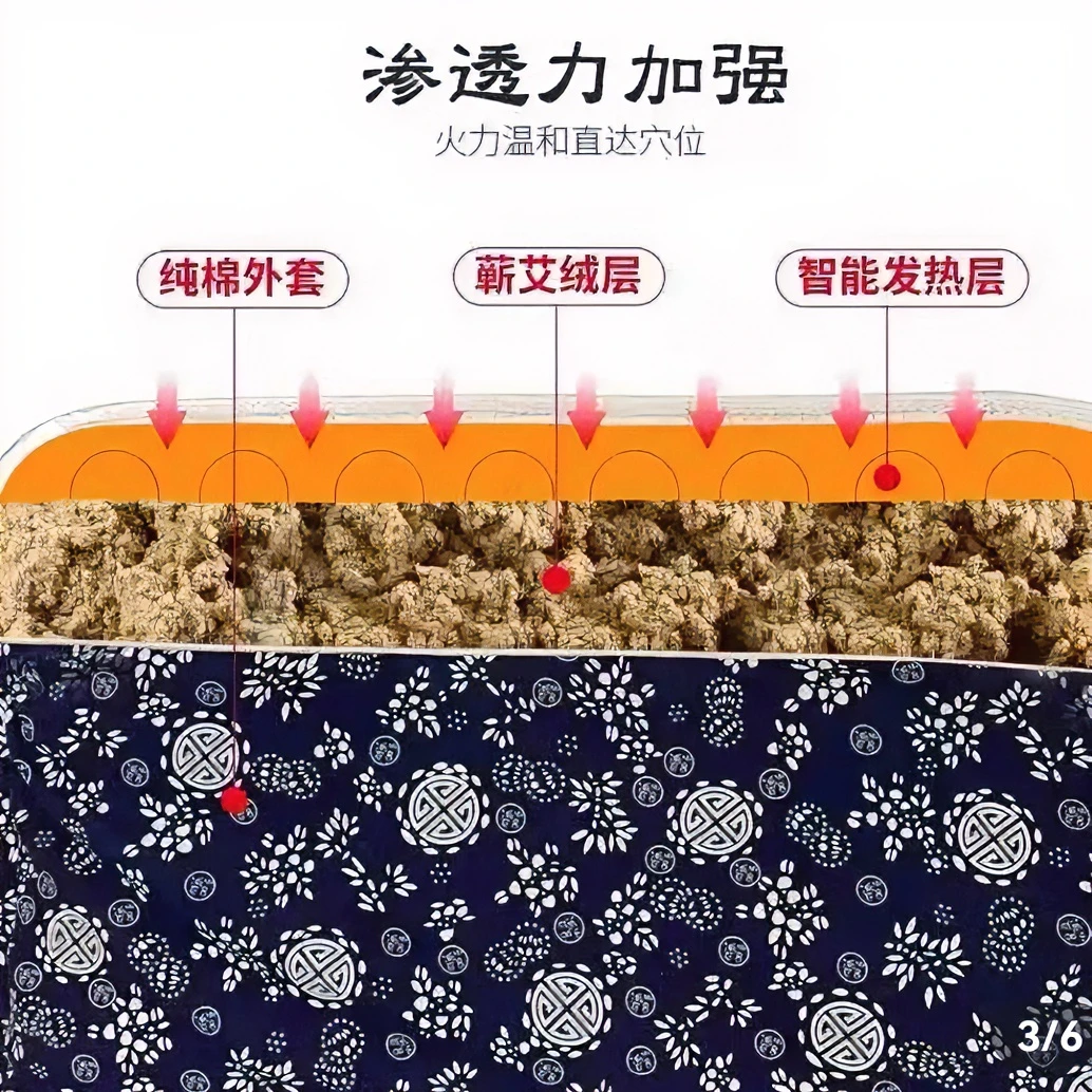 湖北蕲艾 艾绒加热款床垫(60*150) 全棉