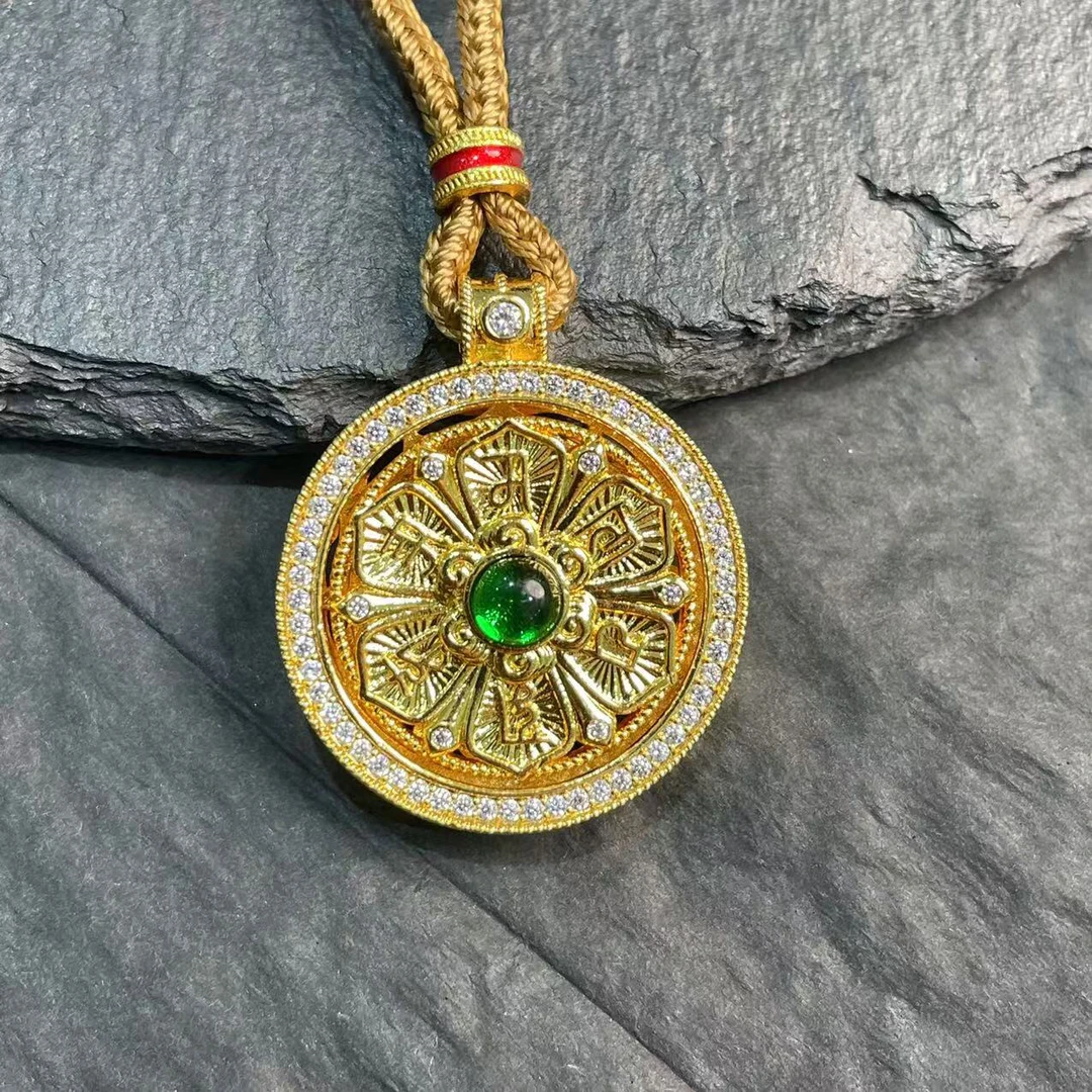 项链 YG黄色花罗盘项链多样性发货0065