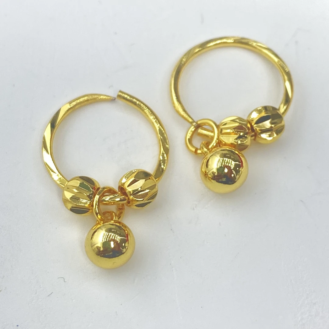 耳饰 R黄色圆珠耳环多样性发货15243