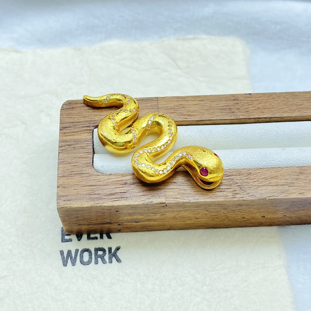 吊坠 R黄色小蛇吊坠多样性发货RD006