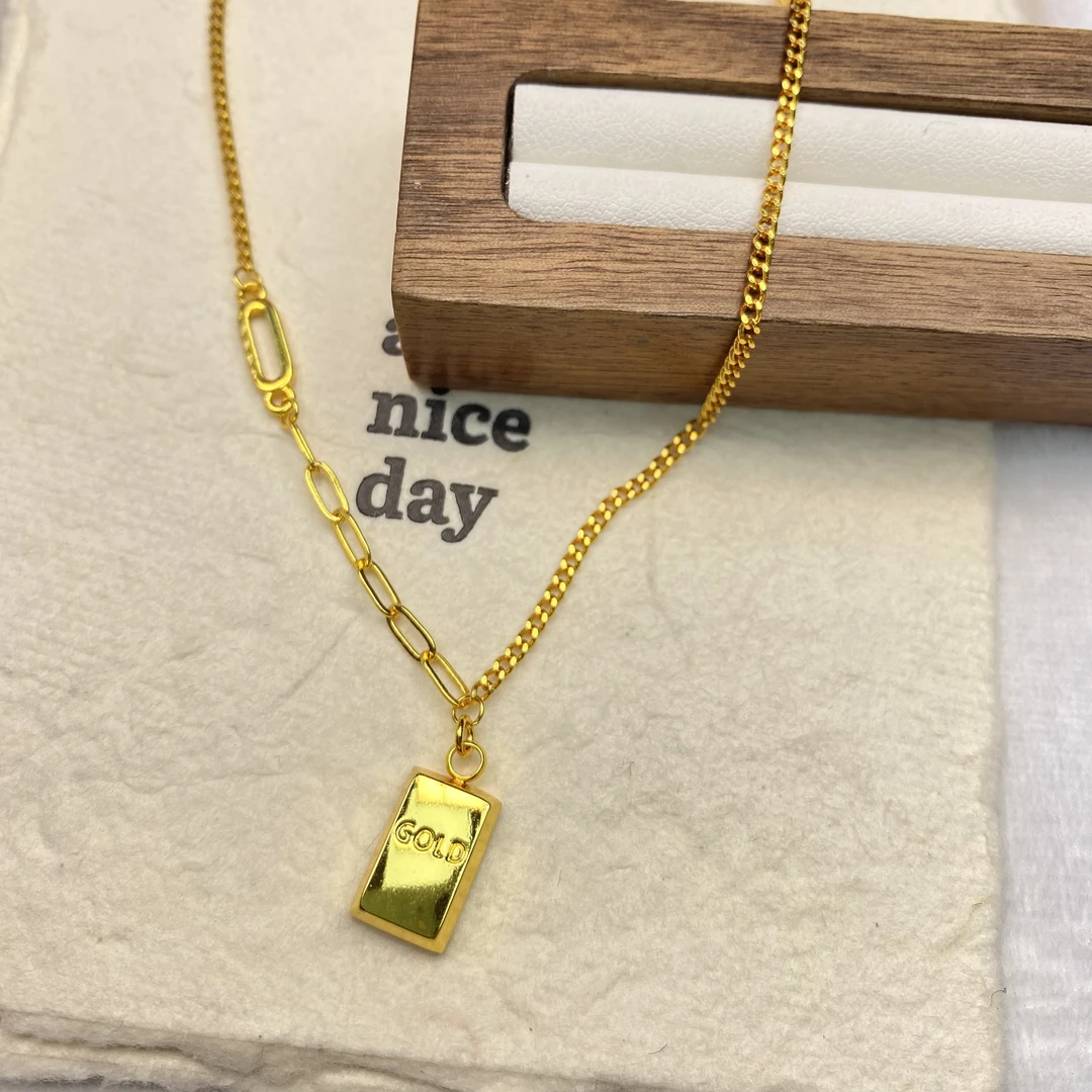 项链 B黄色小方砖项链多样性发货41080