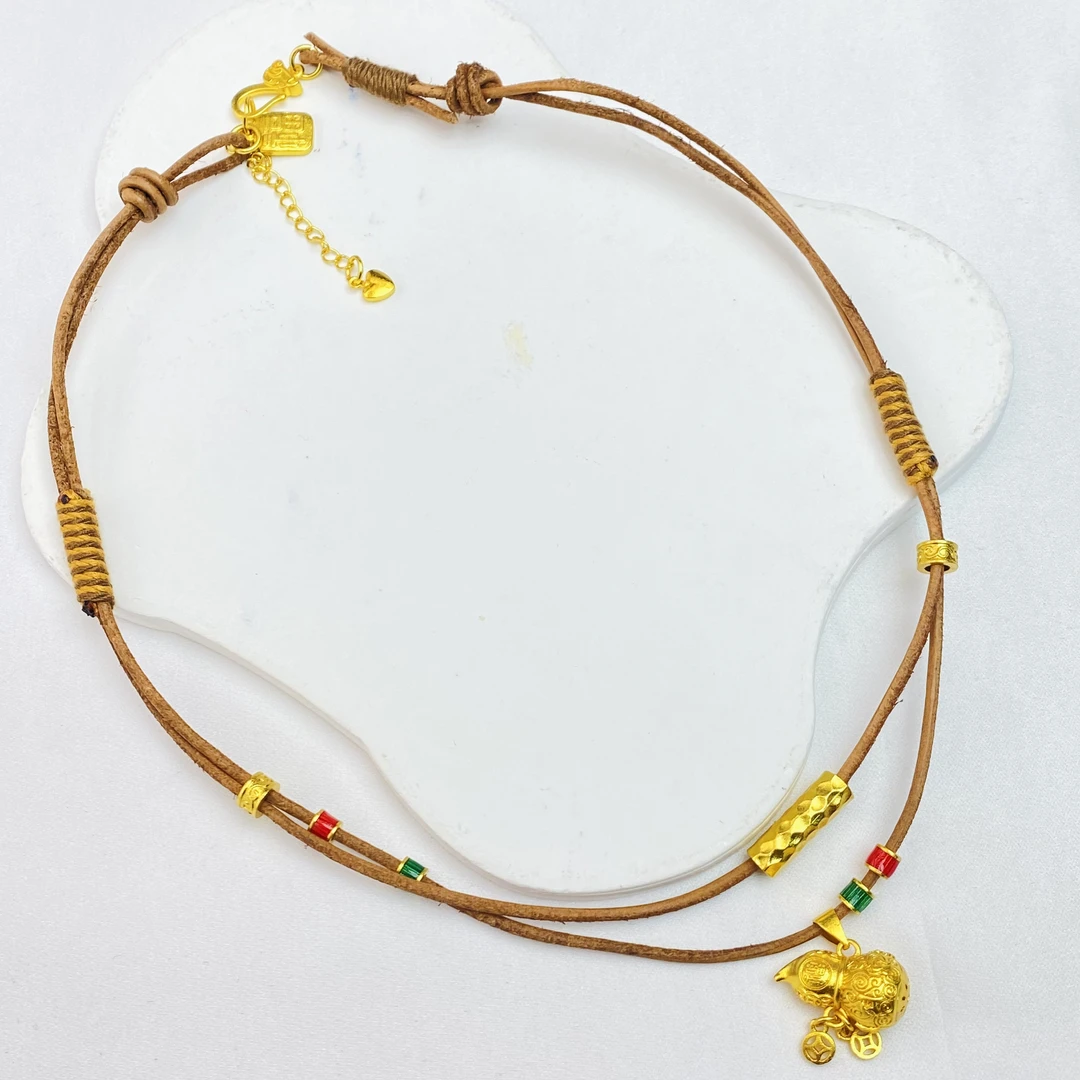 项链 YTQ黄色葫芦福牌项链多样性发货19360