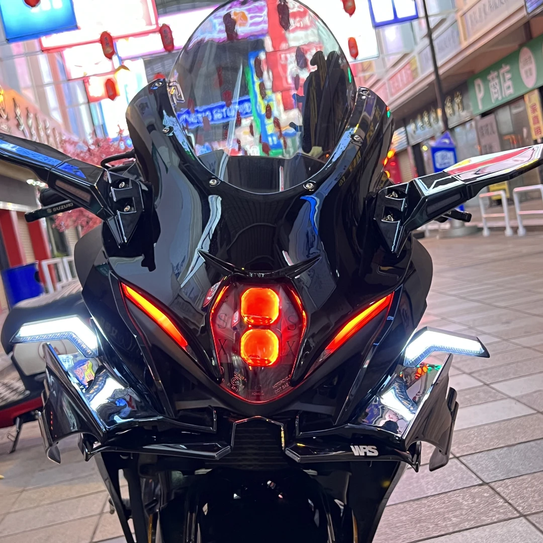 铃木GSX250 改装大r头罩 加高风挡小小r改大r套件无损安装