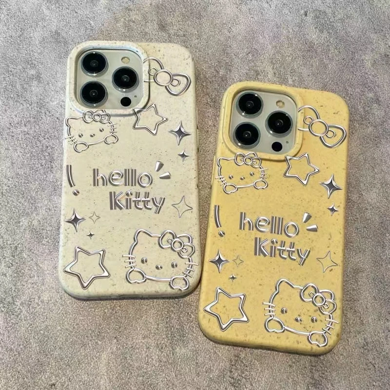 凯蒂小猫适用于苹果14简约13Pro手机壳12/11简约软壳创意可爱防摔