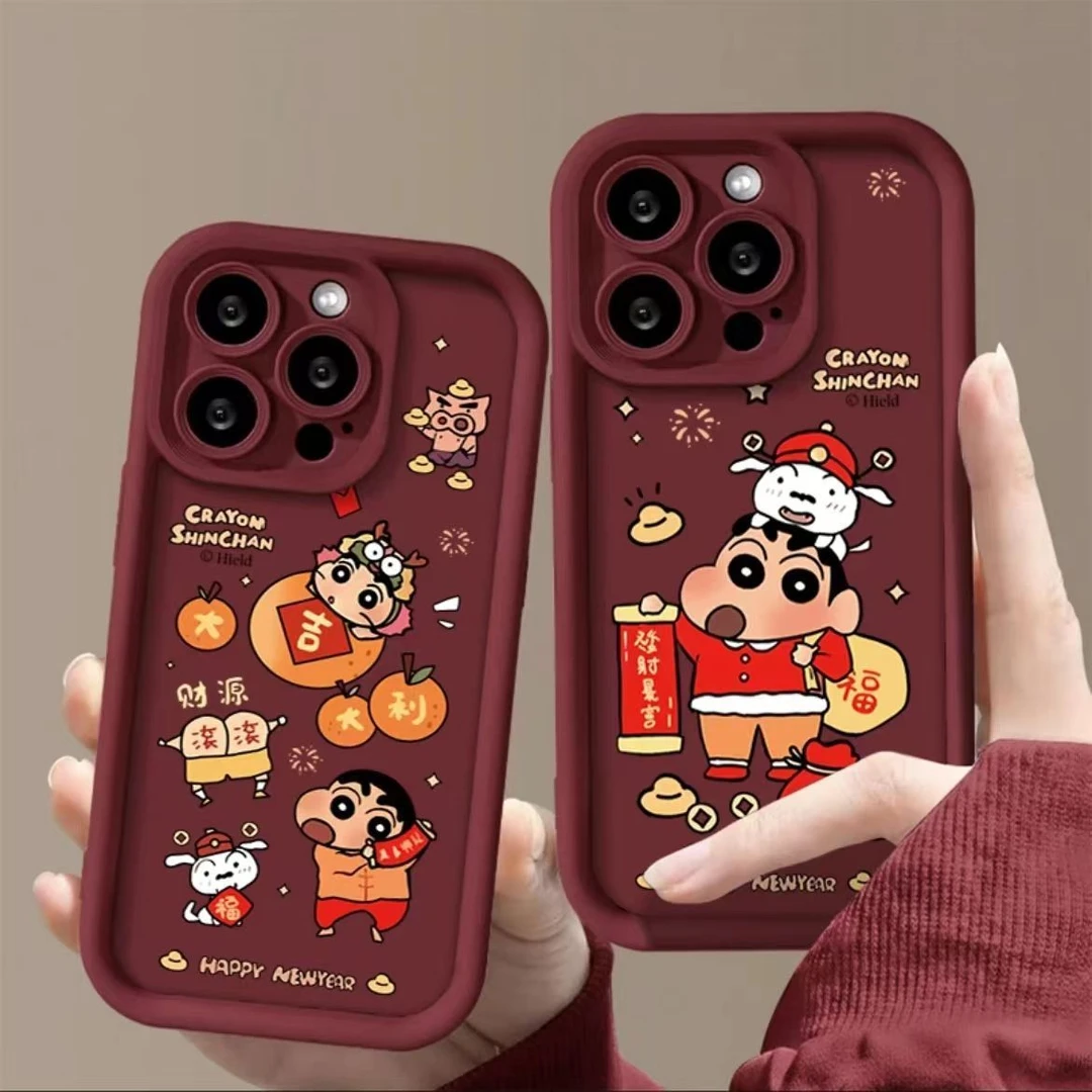 大吉大利小新iPhone14/15promax手机壳11小众xr全包12/13pro软壳